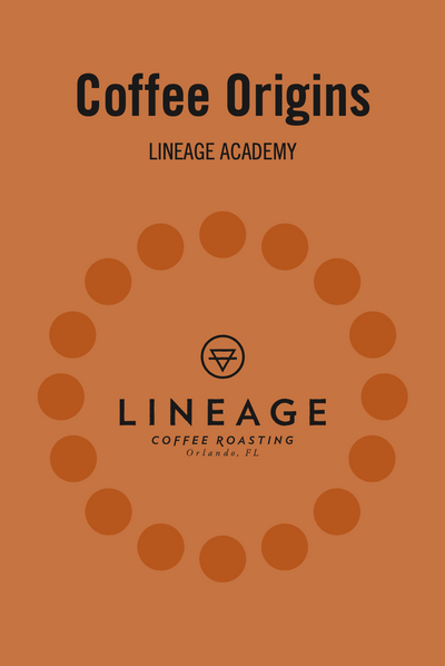 Lineage Academy book number six - about Coffee Origins. Written in house by Lineage Coffee Roasting
